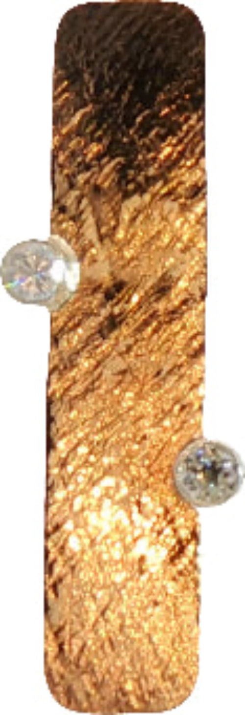 Linear Gold and Diamond Earrings