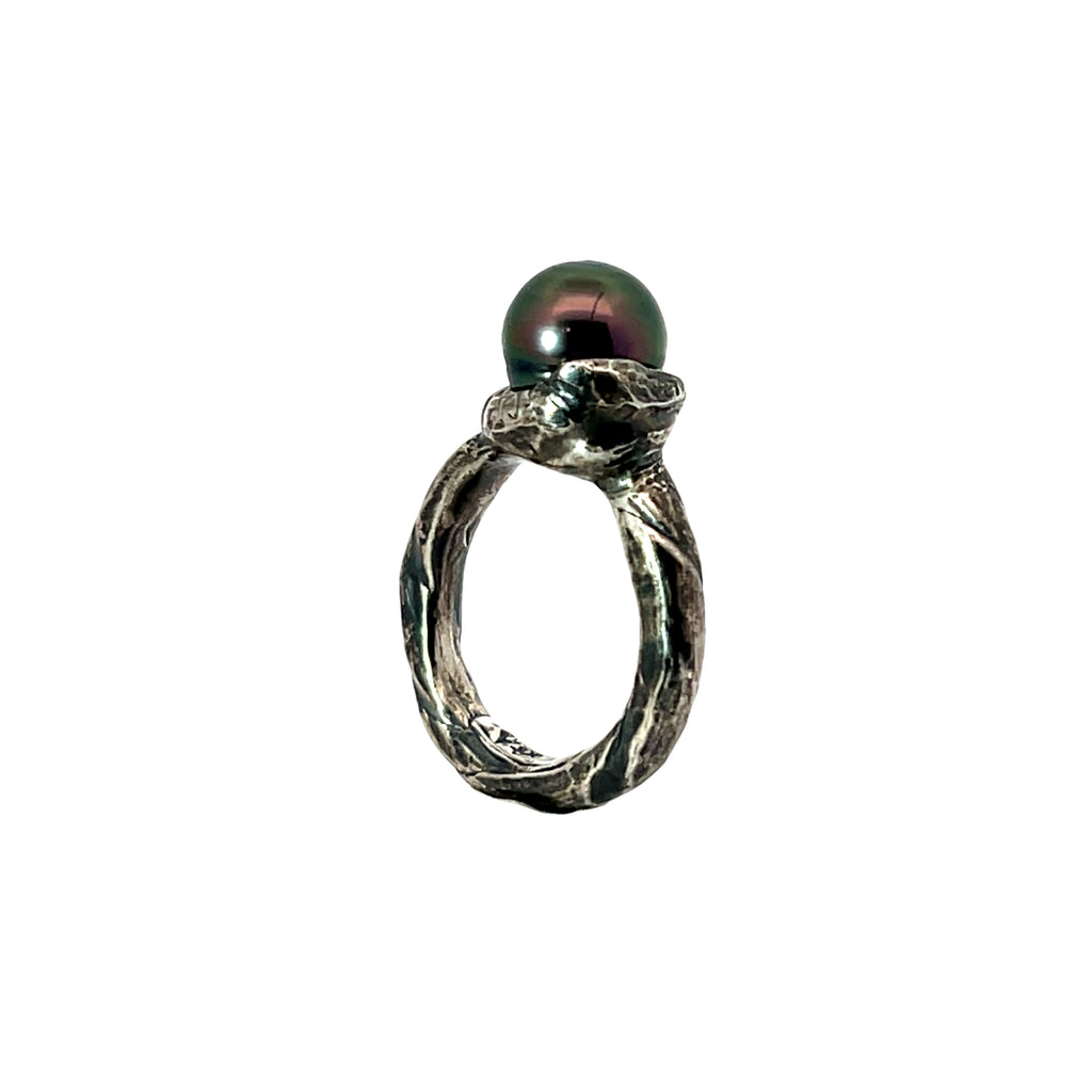 Organic Chocolate Tahitian Pearl Ring