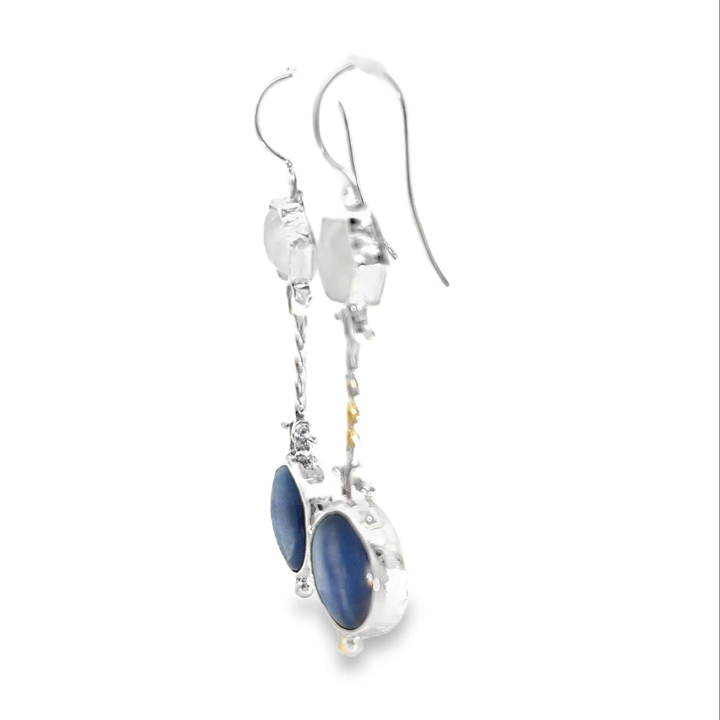 Moonstruck Blue Dangle Earrings