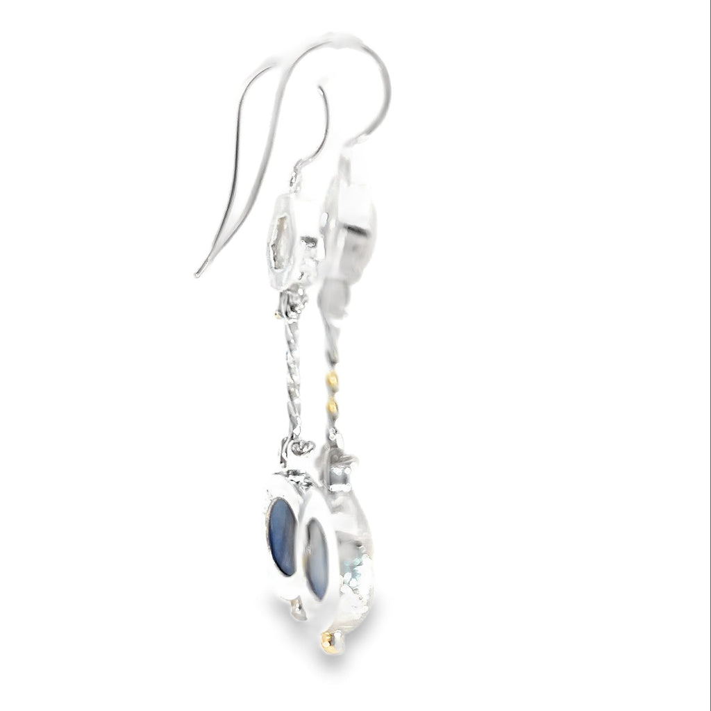 Moonstruck Blue Dangle Earrings