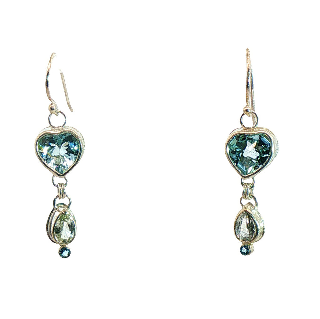 Heart's Desire Aquamarine Earrings