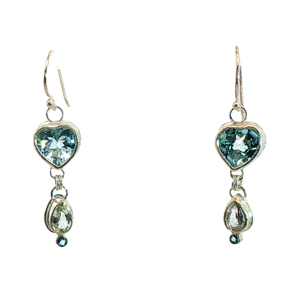 Heart's Desire Aquamarine Earrings