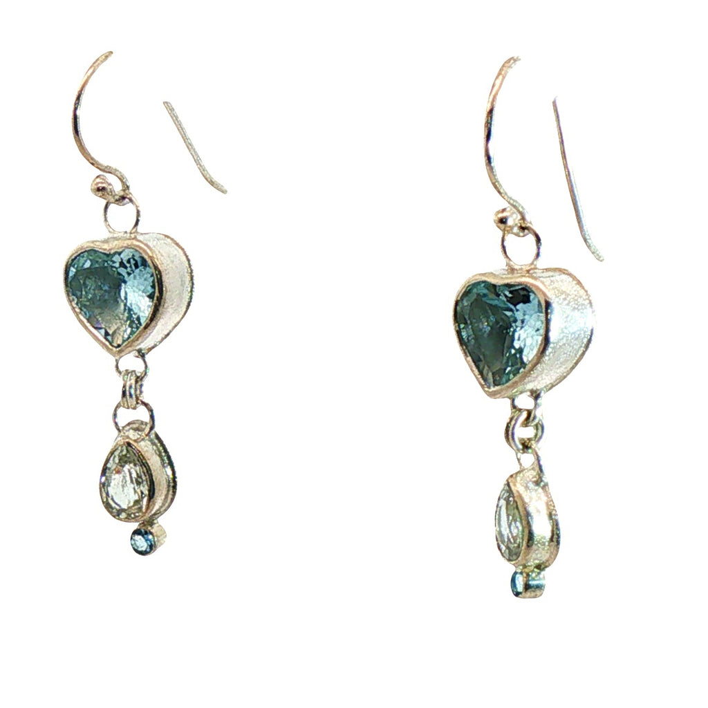 Heart's Desire Aquamarine Earrings
