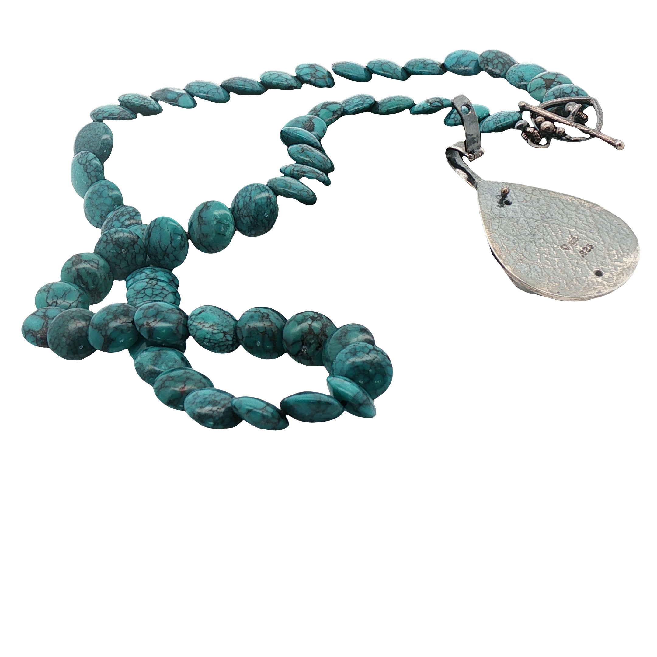 Obi Island Treasure: Rare Confetti Chrysocolla and Yungai Turquoise 3-in-1 Pendant Necklace