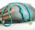 Kingman Turquoise and Gold Necklace