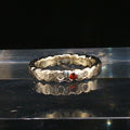 Ruby & Diamond Sterling Silver Band Ring