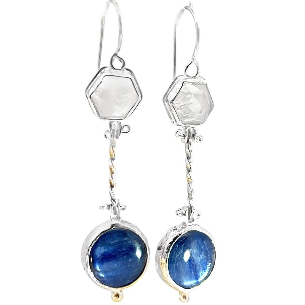 Moonstruck Blue Dangle Earrings