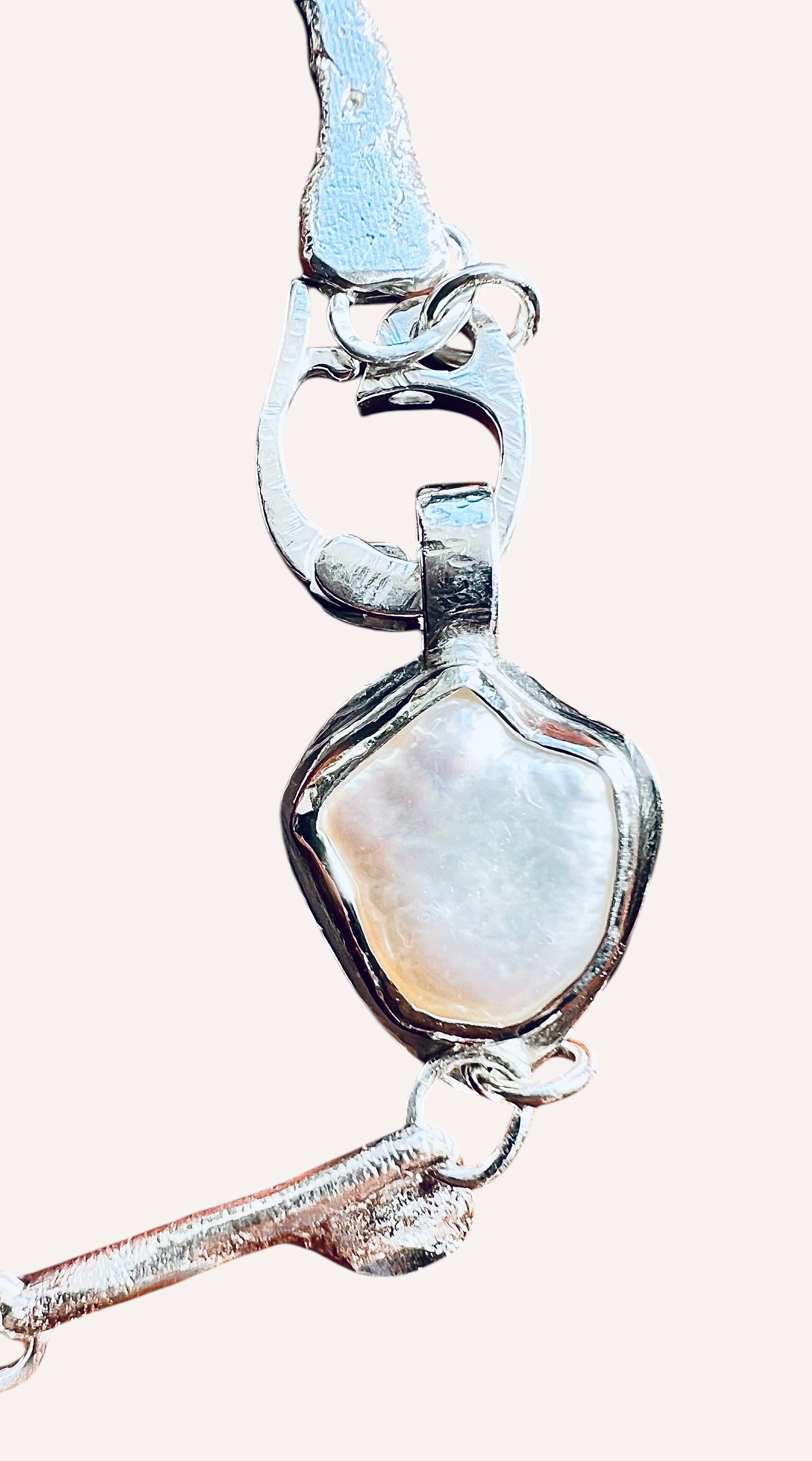 Organic Sterling Keshi Pearl Bracelet