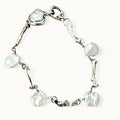 Organic Sterling Keshi Pearl Bracelet