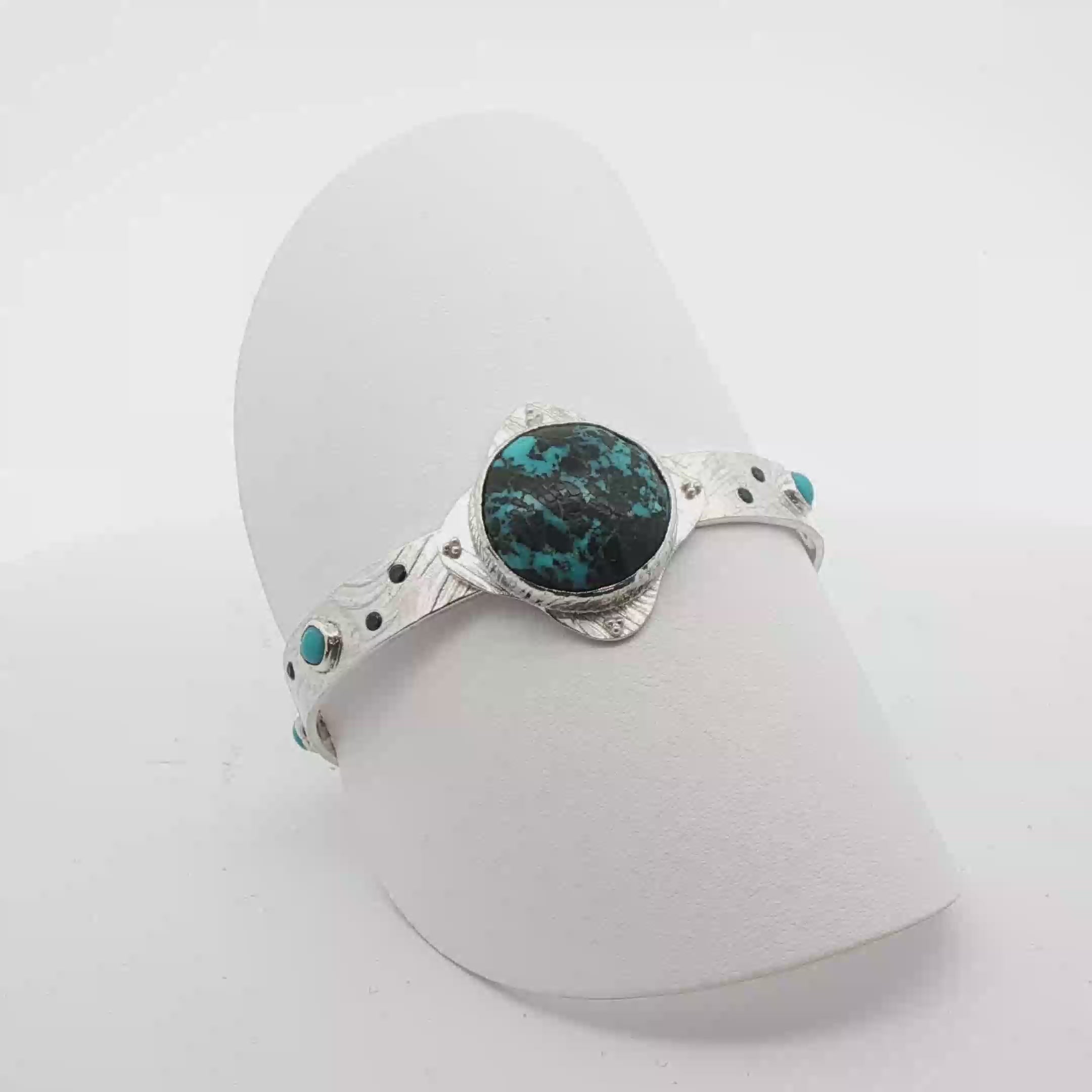 Yungai Turquoise Sterling Silver Cuff