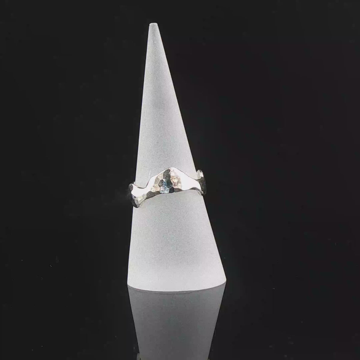 Organically Fused Sterling Silver Band Ring