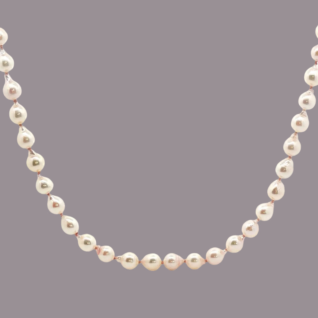 Baroque Akoya Pearls with 14K Yellow Gold Clasp