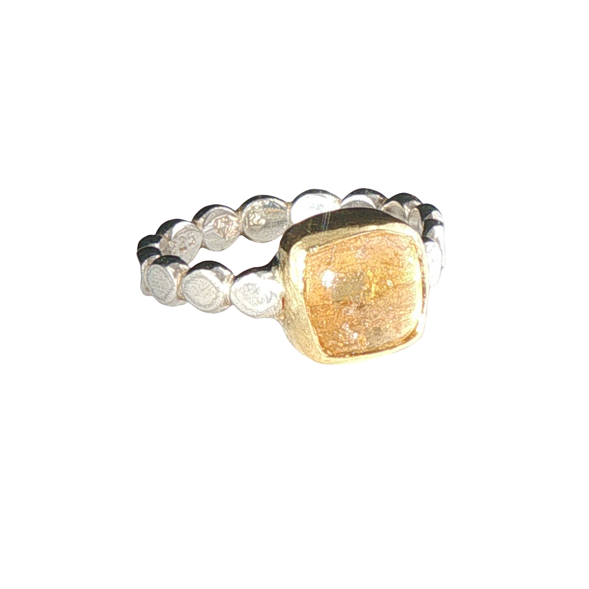 Singular Golden Imperial Topaz Ring