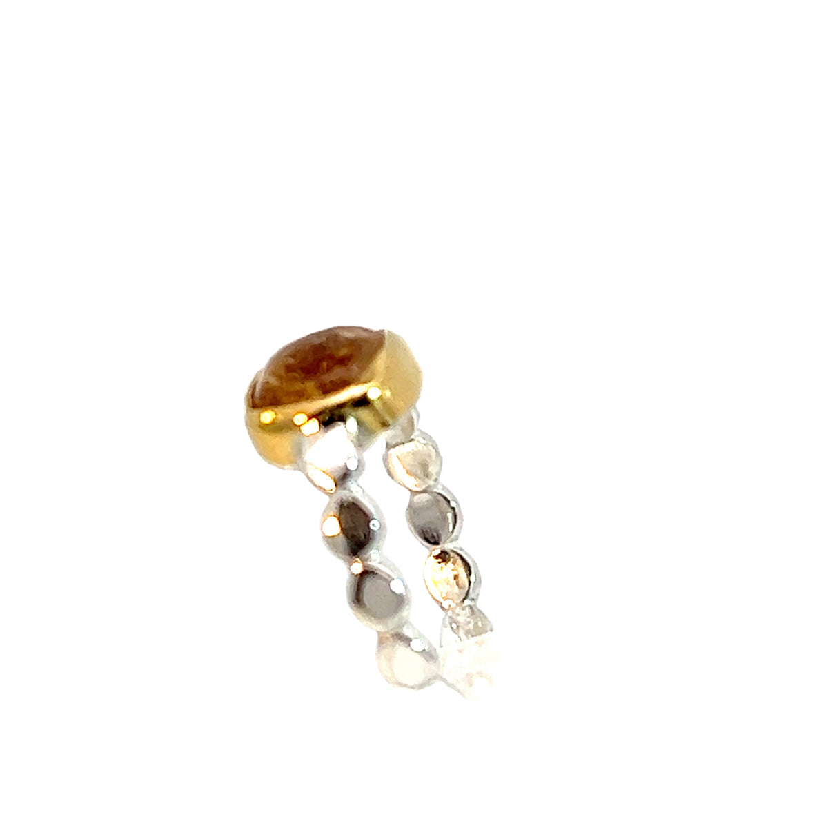 Singular Golden Imperial Topaz Ring