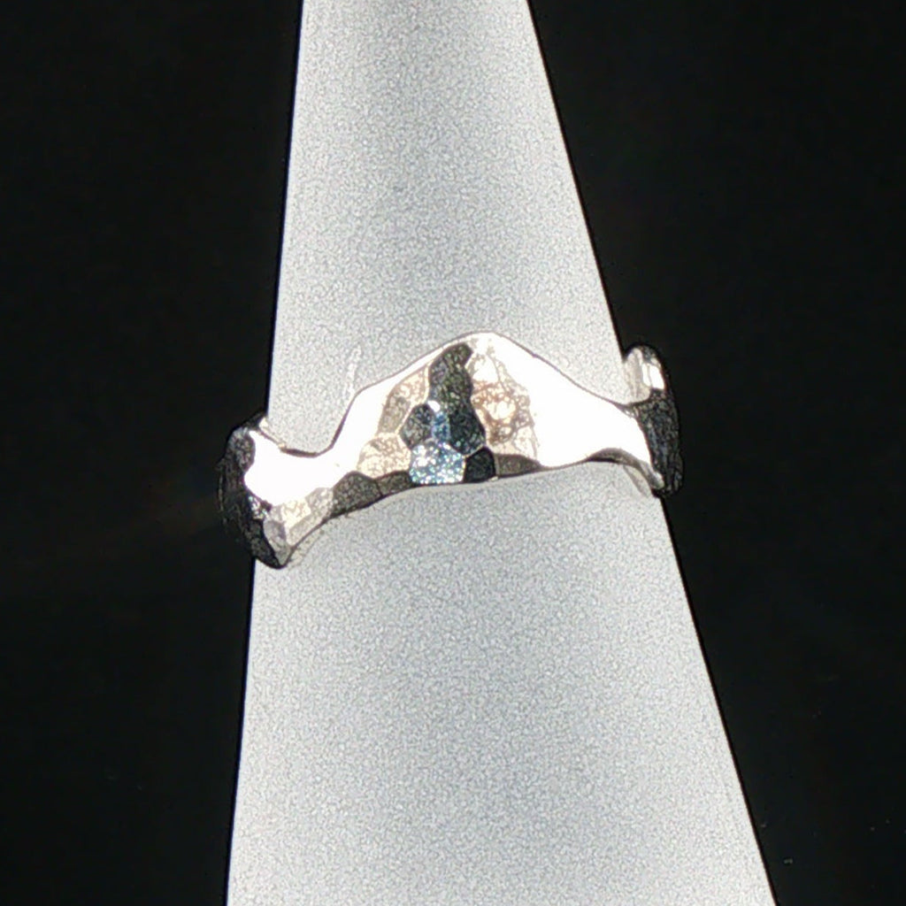 Organically Fused Sterling Silver Band Ring
