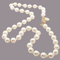 Baroque Akoya Pearls with 14K Yellow Gold Clasp